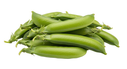 Isolated pile of snow peas
