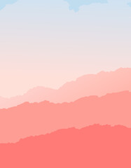 Pastel Paper Rip Layer Background – Soft Gradient Abstract Landscape Design