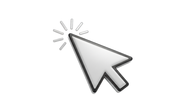 Isolated Mouse Cursor Clicking