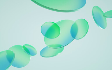 3d render technology, data transfer, database, LLM, large language model concept. Abstract background	