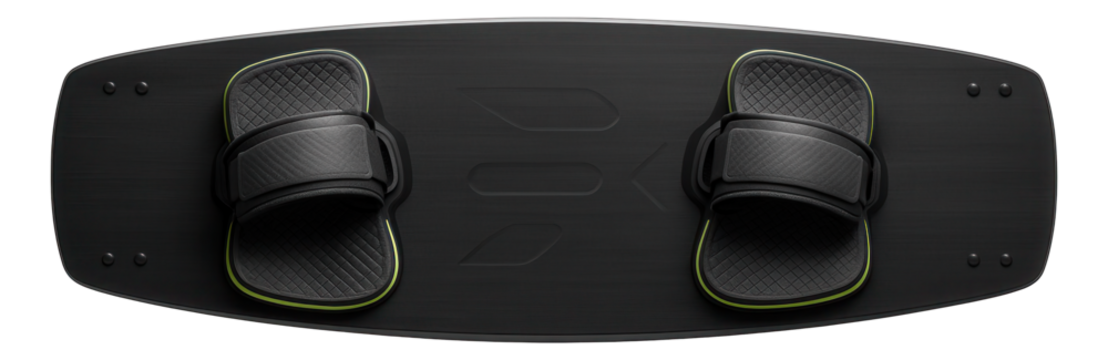 Beginner kiteboard with a flat profile and soft flex for easy learning