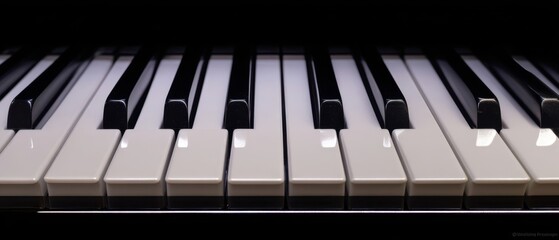The Elegant Piano Keys Showcasing Musical Craftsmanship and Artistry.