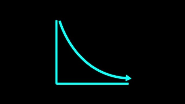 Business Growth and Success Arrow Infographics Animation. up to down Financial Growing Business Income And Earnings. business graph icon animation. black background