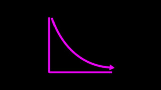 Business Growth and Success Arrow Infographics Animation. up to down Financial Growing Business Income And Earnings. business graph icon animation. black background