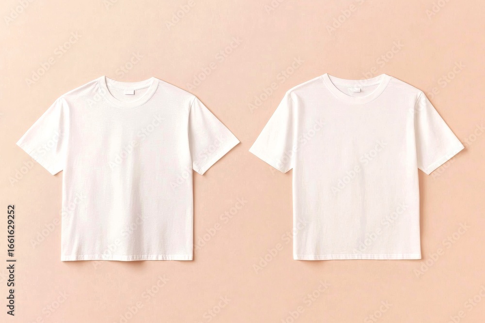 Poster Cropped T-shirt displayed flat showing front and back design in a simple layout