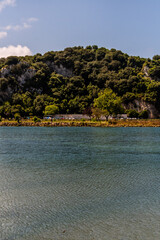 Paisaje en Ribadesella, Asturias, España.