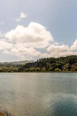 Paisaje en Ribadesella, Asturias, España.