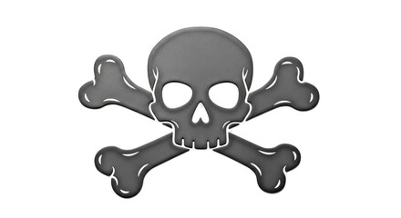 Isolated Skull And Crossbones