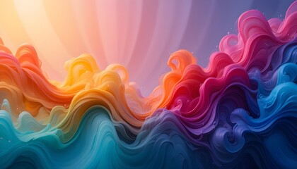 Obraz premium Colorful abstract background with vibrant gradient tones for artistic creative designs