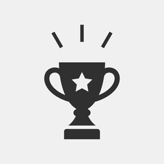 The champion's Cup. Simple vector icon