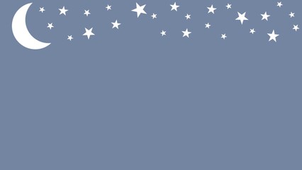 Simple and cute star frame background