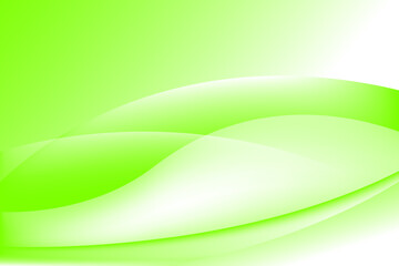 Obraz premium Green and white smooth wave overlap abstract background. vector illustration