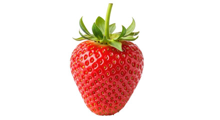 Isolated Single Strawberry