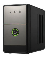 UPS with integrated power conditioner and voltage spike suppression