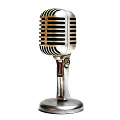 Fototapeta premium Vintage Microphone Echoing with Untold Stories - Retro Audio Equipment Visualized