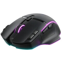  Wireless Gaming Mouse with RGB Lights with transparent background