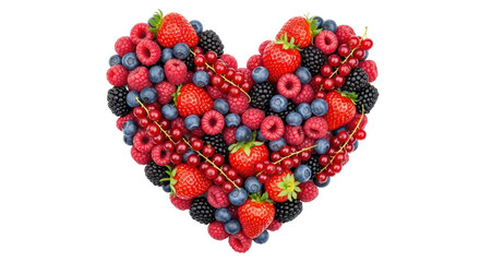 Isolated Berries Heart Shape © Rowan