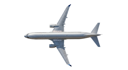 Isolated Airplane Aerial View