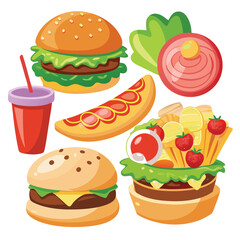 detailed-food-vector-set--realistic-pizza--burger-.eps