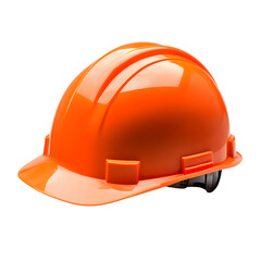 Fototapeta premium Vibrant Orange Construction Hard Hat Symbolizes Safety and Workmanship