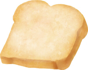 slice of bread,bread watercolor illustration