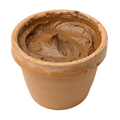 Rich clay pot filled with smooth chocolate spread perfect for breakfast or dessert enhancing joy