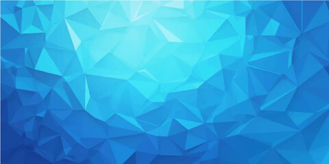 Abstract geometric triangle mosaic pattern with a light blue diamond shape and polygon style background