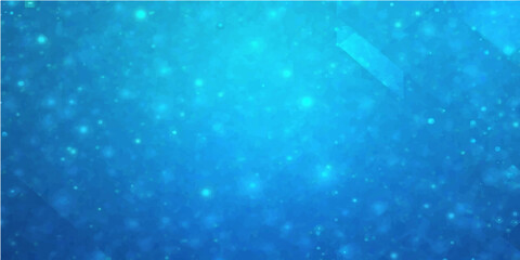 Underwater scene with blue light and snowflakes, a beautiful holiday illustration of a winter world