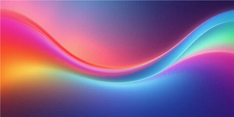 Purple and blue waves of light flow in a smooth, vibrant pattern