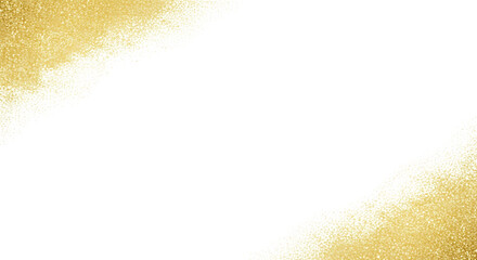 Elegant golden glitter texture background isolated on transparent background, perfect for adding a touch of luxury and sparkle to your designs and creative projects