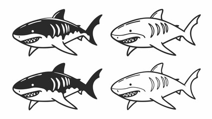 tiger-shark--icon-set