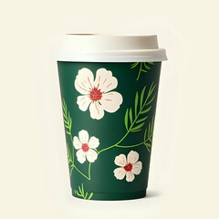 paper cup with design