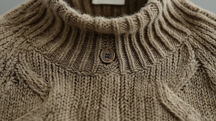 Closeup knitted sweater detail