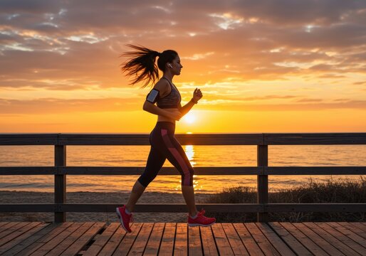 Sunrise Fitness Run Coastal Jogging