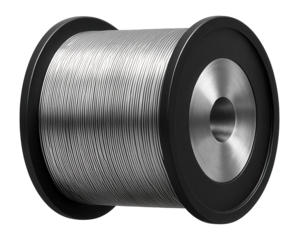 Aluminum welding wire spool for automotive body repair.