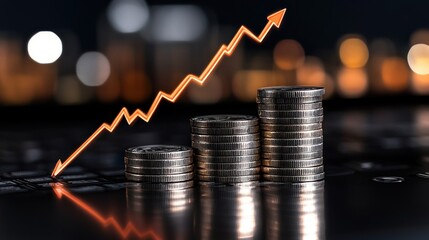 Financial Growth: Upward Trend in Investment and Savings