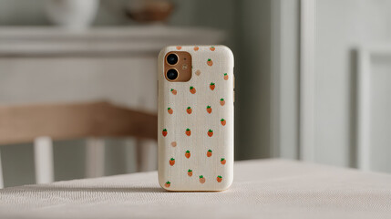 customized gadget case featuring cute design with unique pattern on clean background