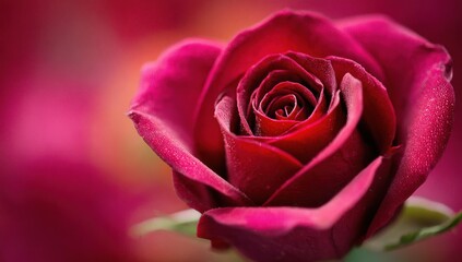 Close-up of a vibrant crimson rose.