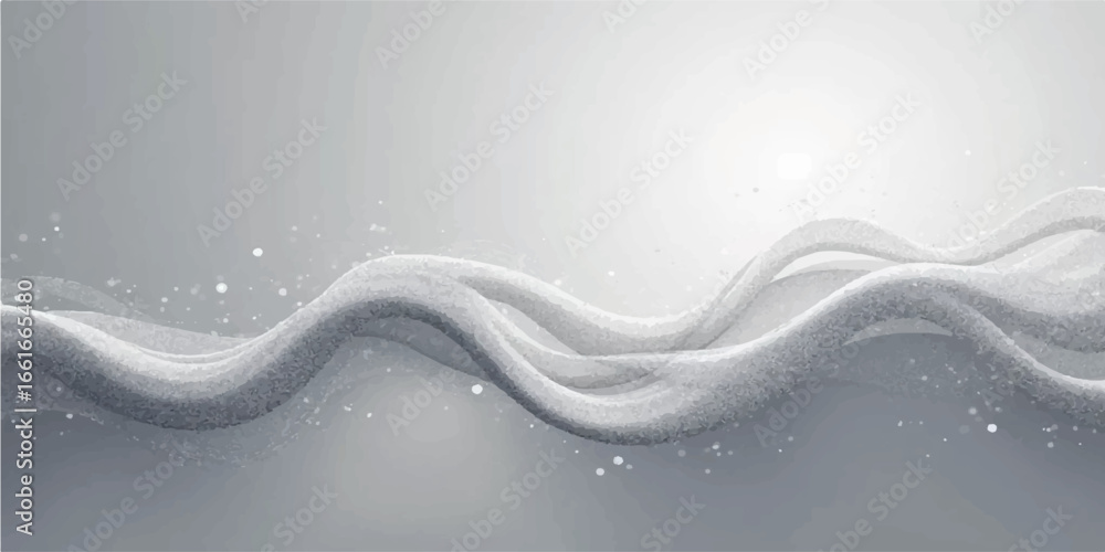 Poster abstract blue vector illustration with swirling wave lines creates a liquid art pattern for a dynami