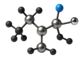 Isoleucine structure showing branched side chain with chiral center