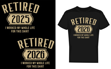 Funny Cat Retirement Design for Gifts and Apparel with Retirement Year