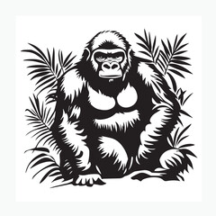 gorillas in the forest