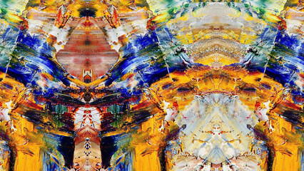 Abstract art background . Hand painting artwork on canvas .