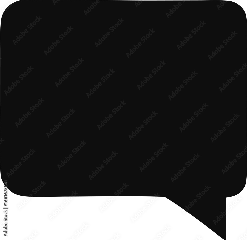 Poster simple black speech bubble icon graphic representing communication conversation discussion dialogue 