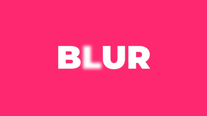 Defocus Text Animated In