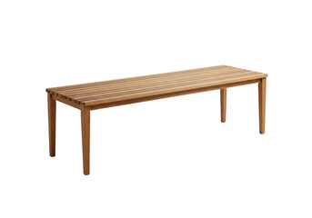 Fototapeta premium Rectangular wooden table modern simple design home decor furniture catalog interior design