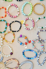 A variety of custom handmade jewelry