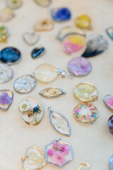 A variety of custom handmade jewelry