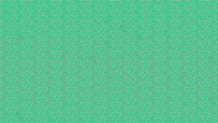 Fototapeta premium Modern Seamless White and Gold Geometric Pattern on Green Background, Abstract Oriental Line Texture for Luxury Wallpaper, Decorative Tile, and Contemporary Design