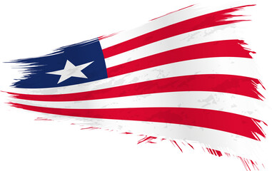 Brushstroke flag of Liberia